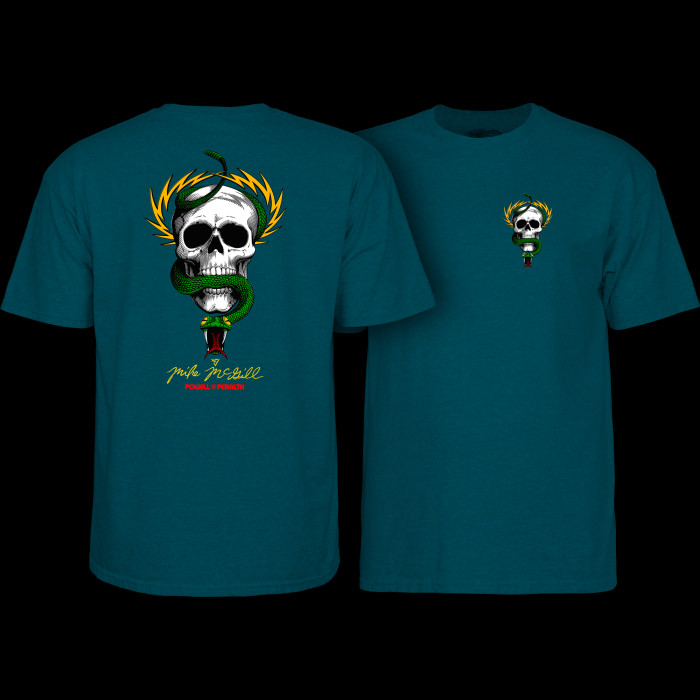 powell peralta Powell Peralta Mike McGill Skull & Snake T-Shirt Midnight Teal