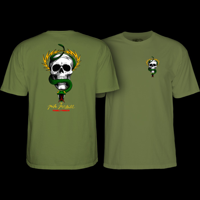 powell peralta Powell Peralta Mike McGill Skull & Snake T-Shirt Military Green