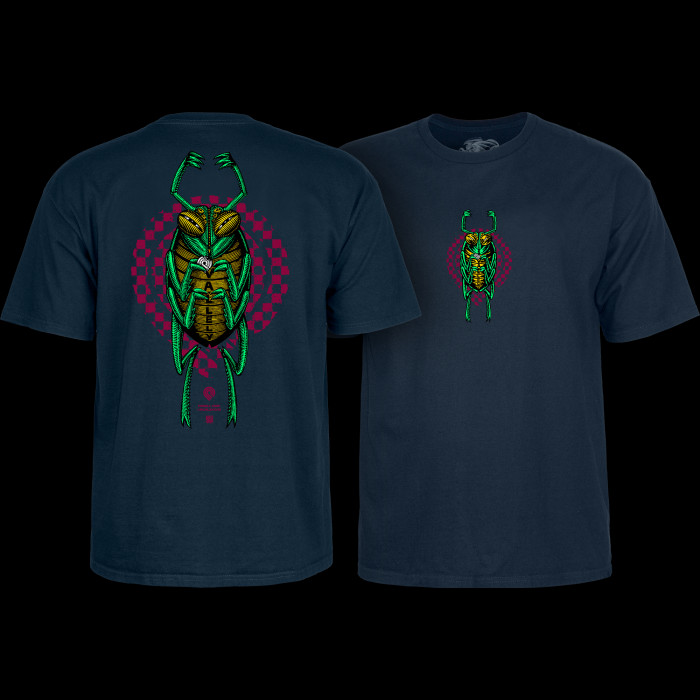 powell peralta Powell Peralta Mike Vallely Bug T-Shirt Navy
