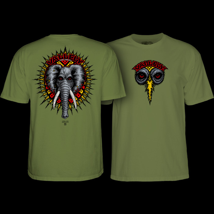 powell peralta Powell Peralta Mike Vallely Elephant T-Shirt Military Green