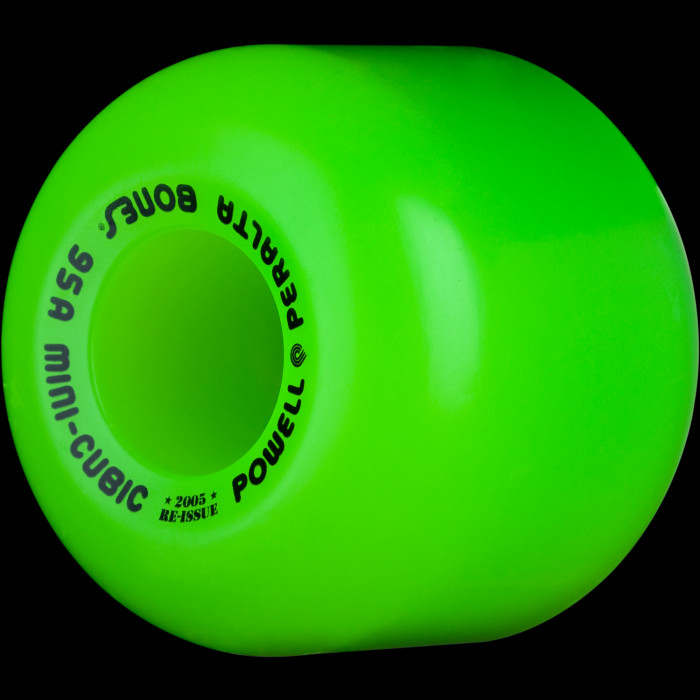 powell peralta Powell Peralta Mini-Cubic Skateboard Wheels 64mm 95a - Green (4 pack)