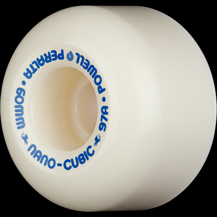 powell peralta Powell Peralta Nano-Cubic 97A - Asymmetrical Shape - Wide Ride Patch - Offset Bearing - 60mm x 38mm 97A Skateboard Wheels 4pk