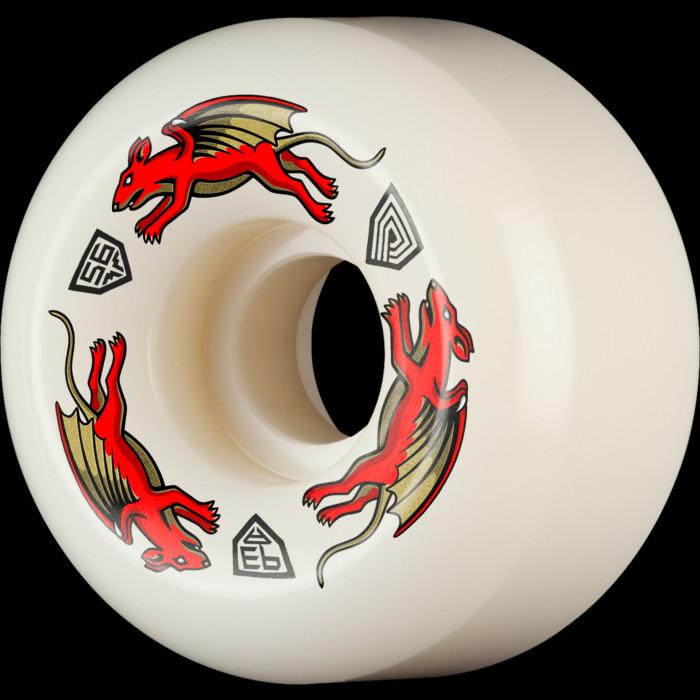powell peralta Powell Peralta Nano Rats 93A - AV6 Asymmetrical Shape - Medium Ride Patch - 56mm x 36mm 93A AV6 Skateboard Wheels 4pk