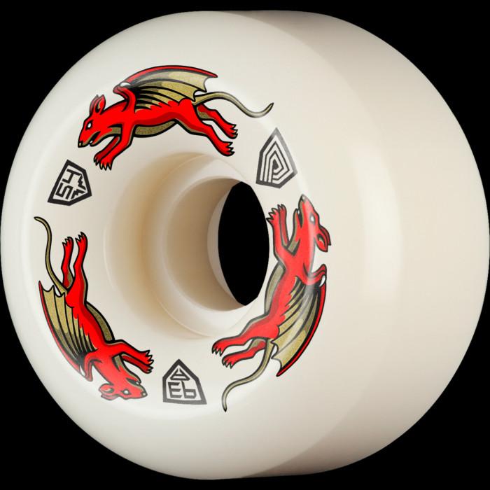 powell peralta Powell Peralta Nano Rats 93A - AV6 Asymmetrical Shape - Medium Ride Patch - 54mm x 34mm 93A AV6 Skateboard Wheels 4pk