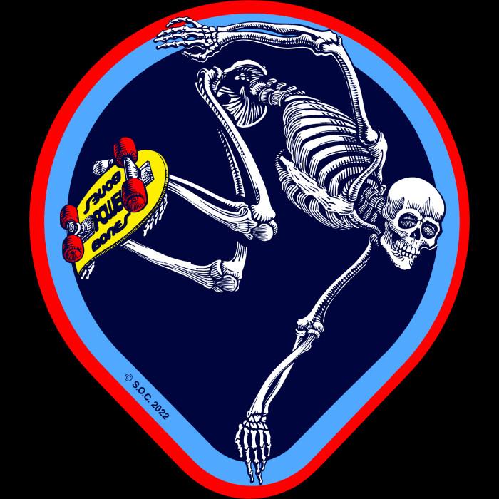 powell peralta Powell Peralta OG Skateboarding Skeleton Sticker 4.5" Single
