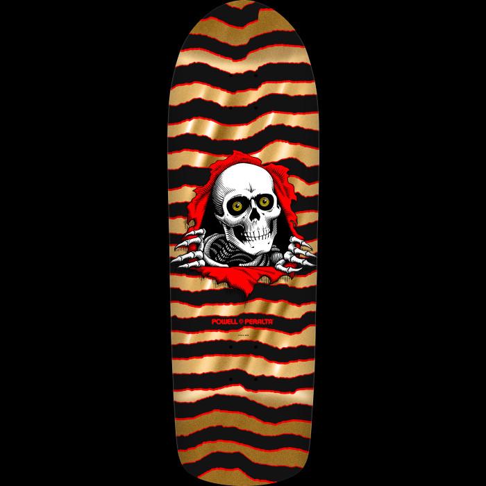 powell peralta Powell Peralta Old School Ripper Skateboard Deck Gold Foil - 9.89 x 31.32