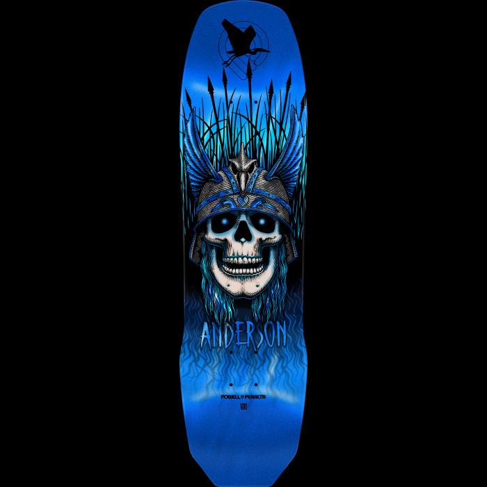 powell peralta Powell Peralta Pro Andy Anderson Heron 7-Ply Maple Skateboard Deck Blue Foil - 8.45 x 31.8