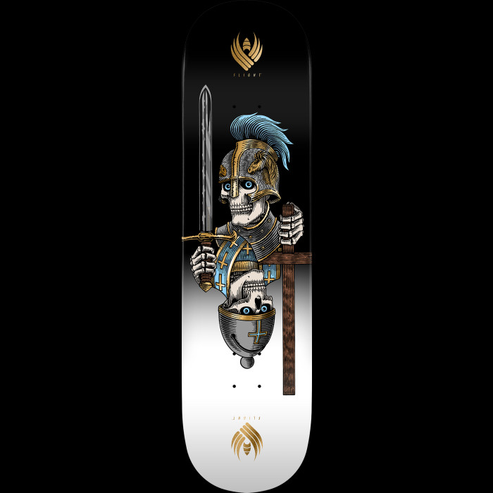 powell peralta Powell Peralta Pro Dan Corrigan Chess Skulls FLIGHT® Skateboard Deck Gold Foil - Shape 315 - 8.42 x 31.88