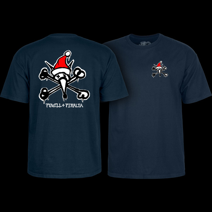powell peralta Powell Peralta Rat Bones Holiday '25 T-Shirt Navy