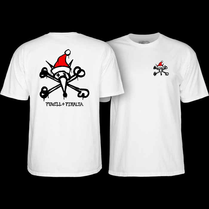 powell peralta Powell Peralta Rat Bones Holiday '25 T-Shirt White