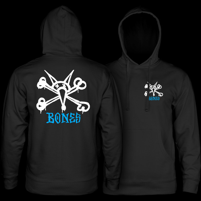 powell peralta Powell Peralta Rat Bones Hooded Sweatshirt Black