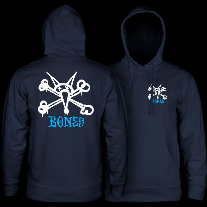 powell peralta Powell Peralta Rat Bones Hooded Sweatshirt Navy