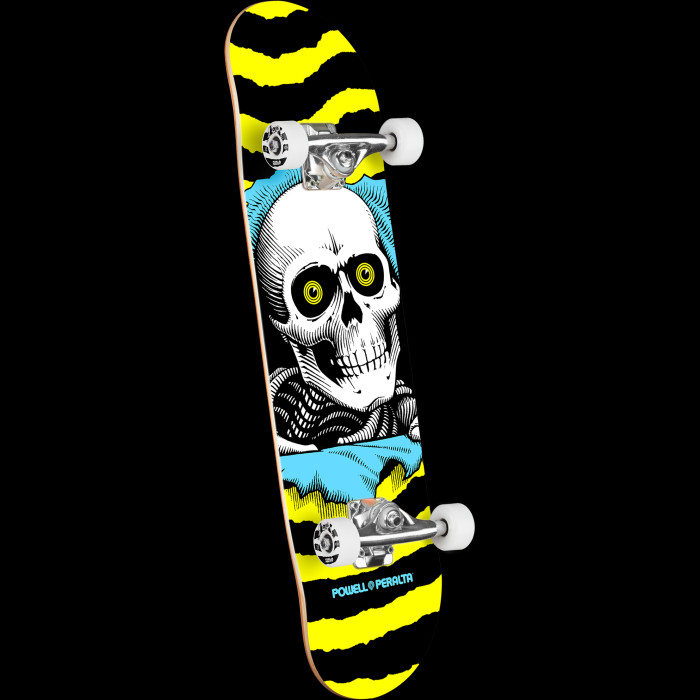 powell peralta Powell Peralta Ripper Birch Complete Skateboard Yellow/Blue - 7 x 28