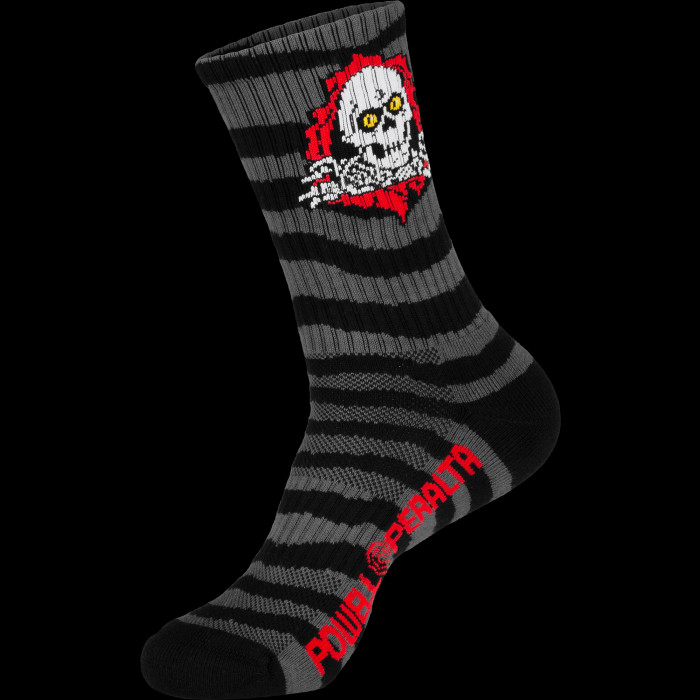 powell peralta Powell Peralta Ripper Cotton Socks Stripes Charcoal/Black