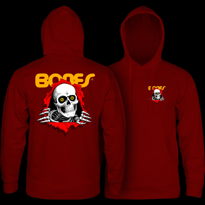 powell peralta Powell Peralta Ripper Hooded Sweatshirt Maroon