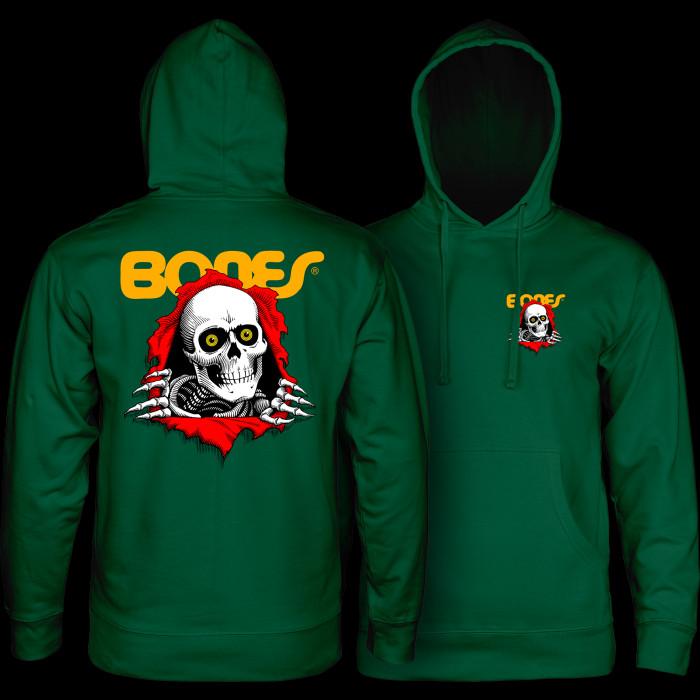 powell peralta Powell Peralta Ripper Hooded Sweatshirt Mid Weight Alpine Green