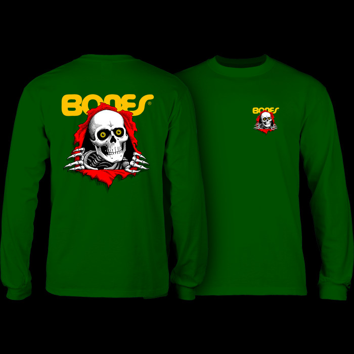 powell peralta Powell Peralta Ripper L/S Shirt Forest Green