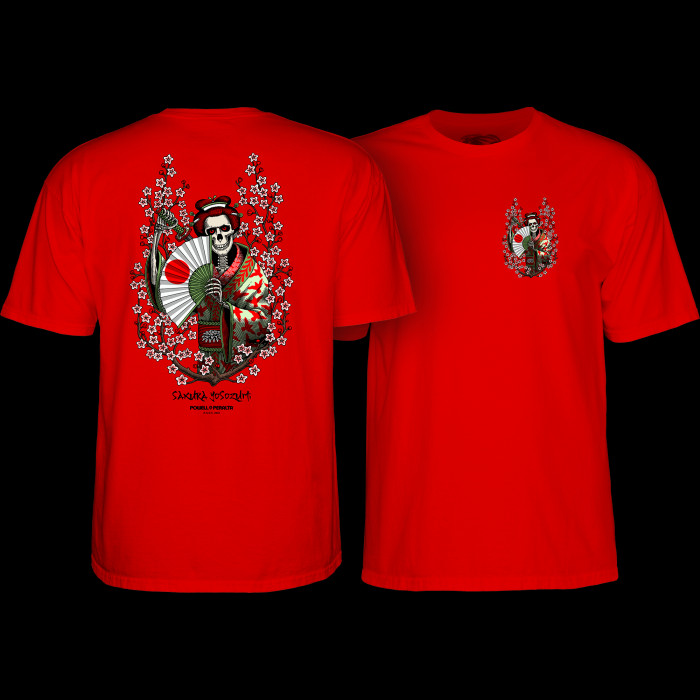 powell peralta Powell Peralta Sakura Yosozumi Samurai T-shirt Red