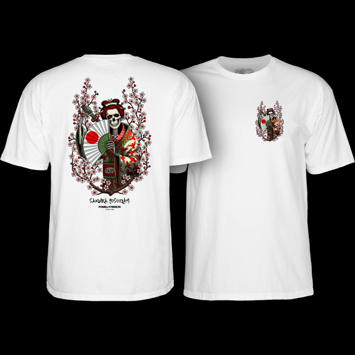 powell peralta Powell Peralta Sakura Yosozumi Samurai T-shirt White