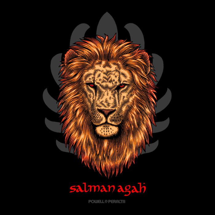 powell peralta Powell Peralta Salman Agah Lion Sticker 10pk