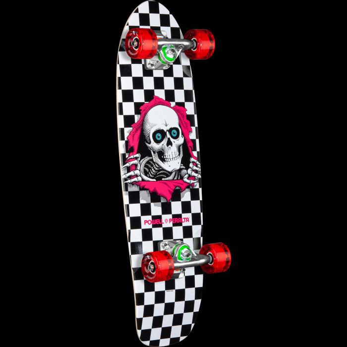 powell peralta Powell Peralta Sidewalk Surfer Checker Ripper Birch Cruiser Complete Skateboard - 7.75 x 27.20