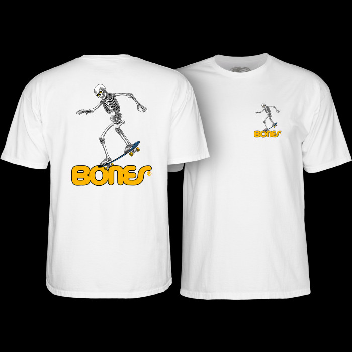 powell peralta Powell Peralta Sk8Board Skeleton '3' T-Shirt White