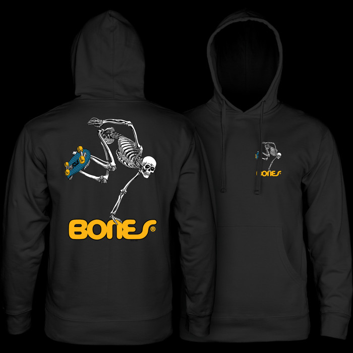 powell peralta Powell Peralta Skateboarding Skeleton Midweight Hooded Sweatshirt - Black