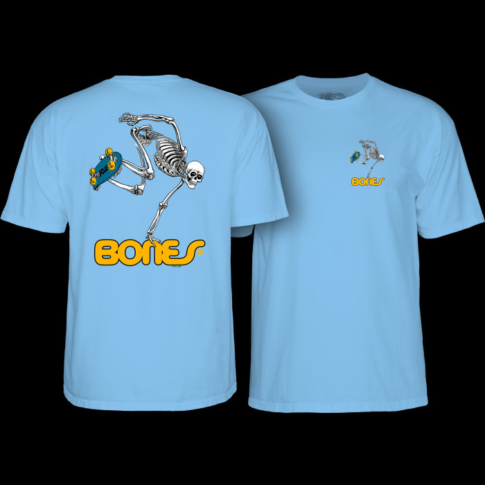 powell peralta Powell Peralta Skateboarding Skeleton T-Shirt Baby Blue