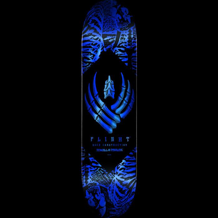 powell peralta Powell Peralta Skeleton Blue Foil FLIGHT Skateboard Deck 8.75" K26