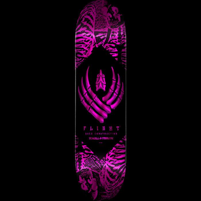 powell peralta Powell Peralta Skeleton Foil Pink FLIGHT® Skateboard Deck - 8" K26