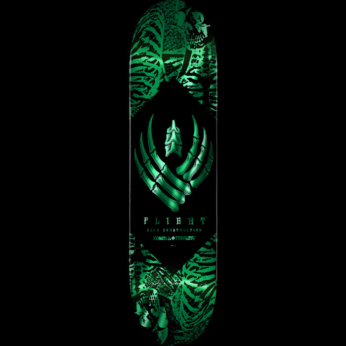 powell peralta Powell Peralta Skeleton Foil Teal FLIGHT® Skateboard Deck - 8.13" K26
