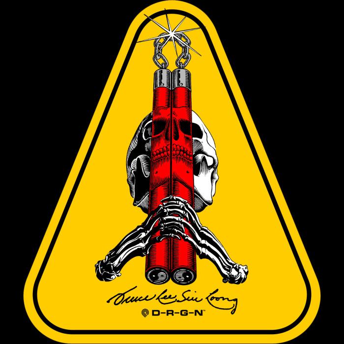 powell peralta Powell Peralta Skull & Nunchucks Bruce Lee Collab Sticker (Single)