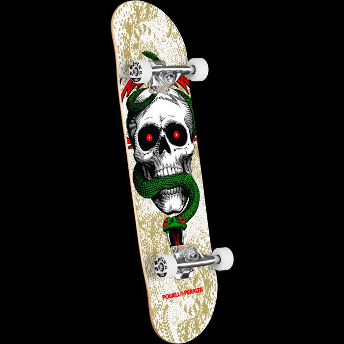 powell peralta Powell Peralta Skull & Snake Birch Complete Skateboard White/Metallic Gold - 7.75 x 31.08