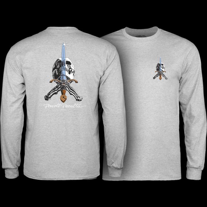 powell peralta Powell Peralta Skull & Sword L/S Shirt Sport Gray