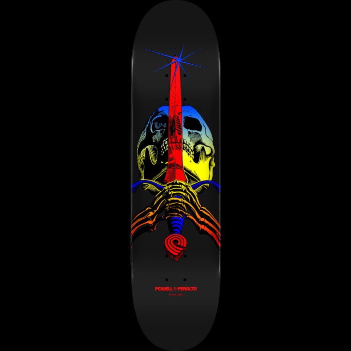powell peralta Powell Peralta Skull & Sword Skateboard Deck Yellow Fade - Shape 246 - 9 x 32.95