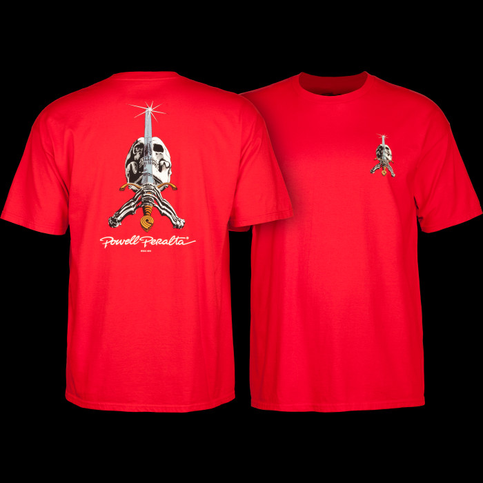 powell peralta Powell Peralta Skull & Sword T-shirt - Red