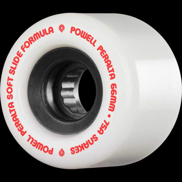 powell peralta Powell Peralta Snakes Skateboard Wheels 66mm 75a 4pk White