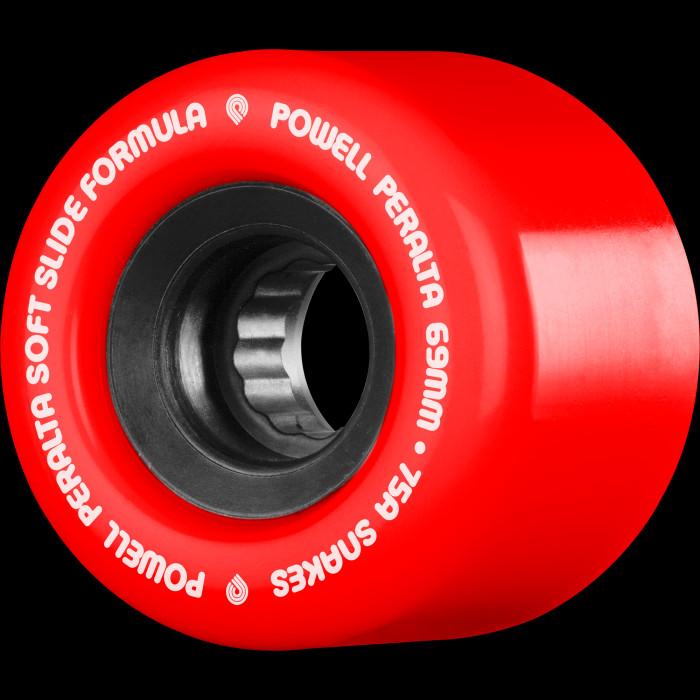 powell peralta Powell Peralta Snakes Skateboard Wheels 69mm 75a 4pk Red