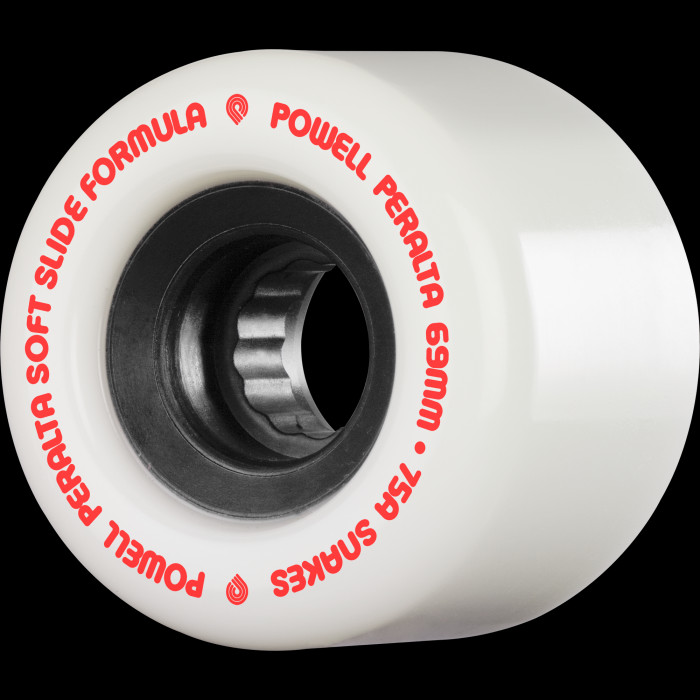 powell peralta Powell Peralta Snakes Skateboard Wheels 69mm 75a 4pk White