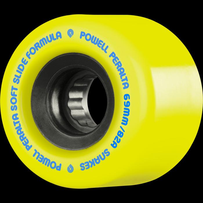 powell peralta Powell Peralta Snakes Skateboard Wheels 69mm 82A 4pk Yellow