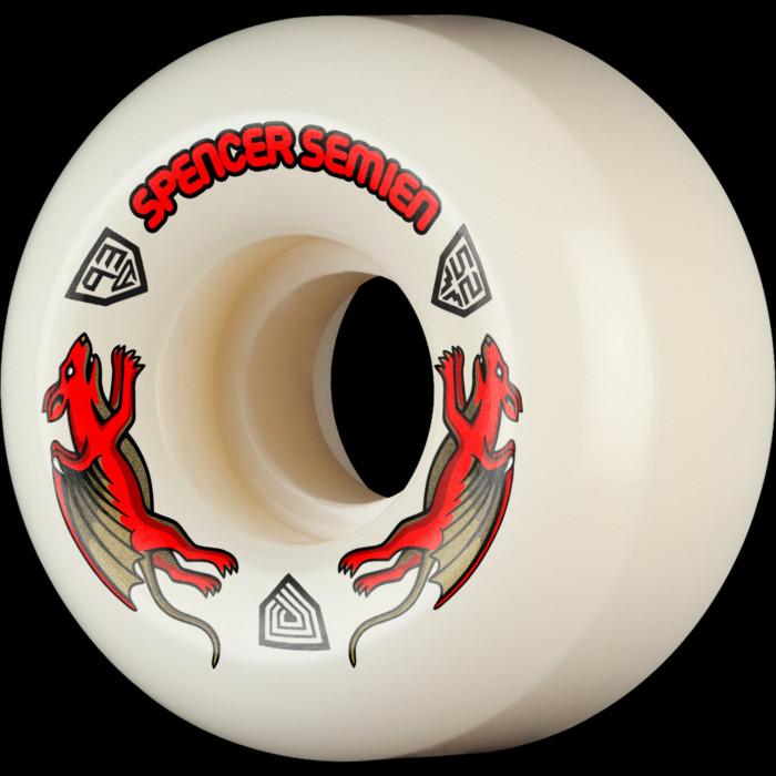 powell peralta Powell Peralta Spencer Semien Pro Nano Rats 93A - AV5 Asymmetrical Shape - Narrow Ride Patch - 52mm x 30mm 93A AV5 Skateboard Wheels 4pk