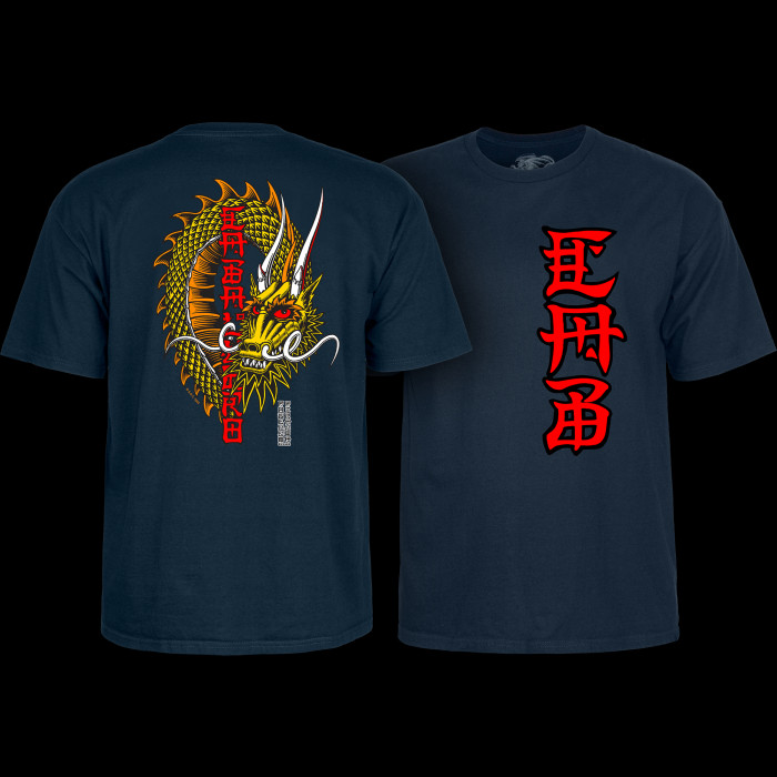powell peralta Powell Peralta Steve Caballero Ban This Dragon T-Shirt Navy