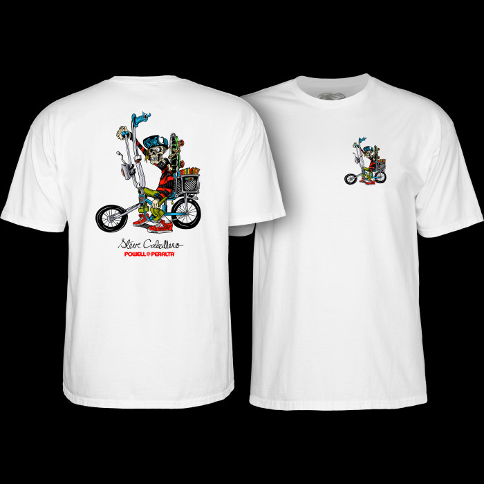 powell peralta Powell Peralta Steve Caballero Chopper Bike T-Shirt White