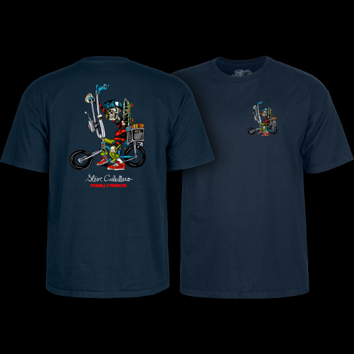 powell peralta Powell Peralta Steve Caballero Chopper Bike T-Shirt Navy