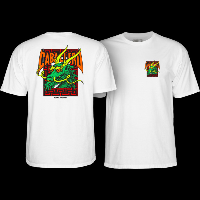 powell peralta Powell Peralta Steve Caballero Street Dragon T-shirt - White