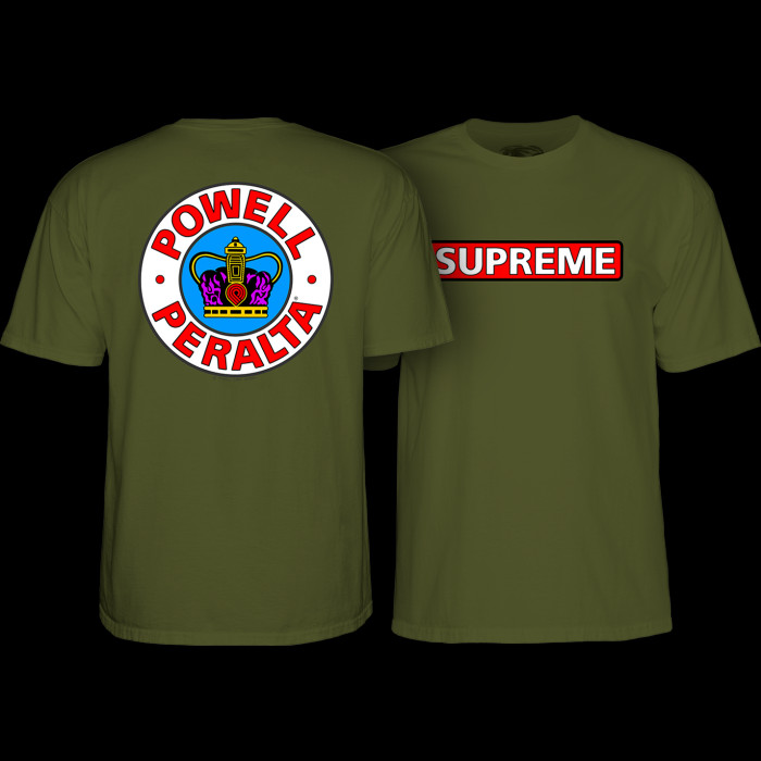 powell peralta Powell Peralta Supreme T-Shirt Military Green