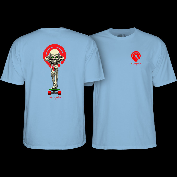 powell peralta Powell Peralta Tucking Skeleton T-Shirt Baby Blue