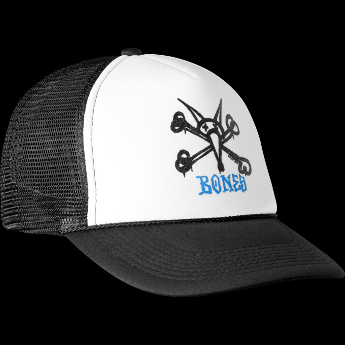 Powell Peralta Powell Peralta Vato Rat Bones Trucker Cap - White/Black