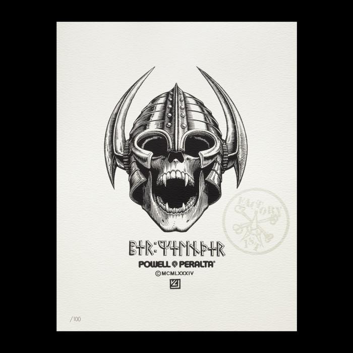 powell peralta Powell Peralta Welinder Nordic Skull Art Giclee Print 8 x 10