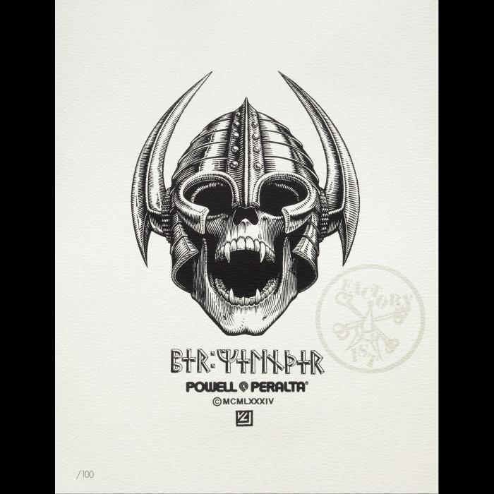 powell peralta Powell Peralta Welinder Nordic Skull Art Giclee Print 11 x 14